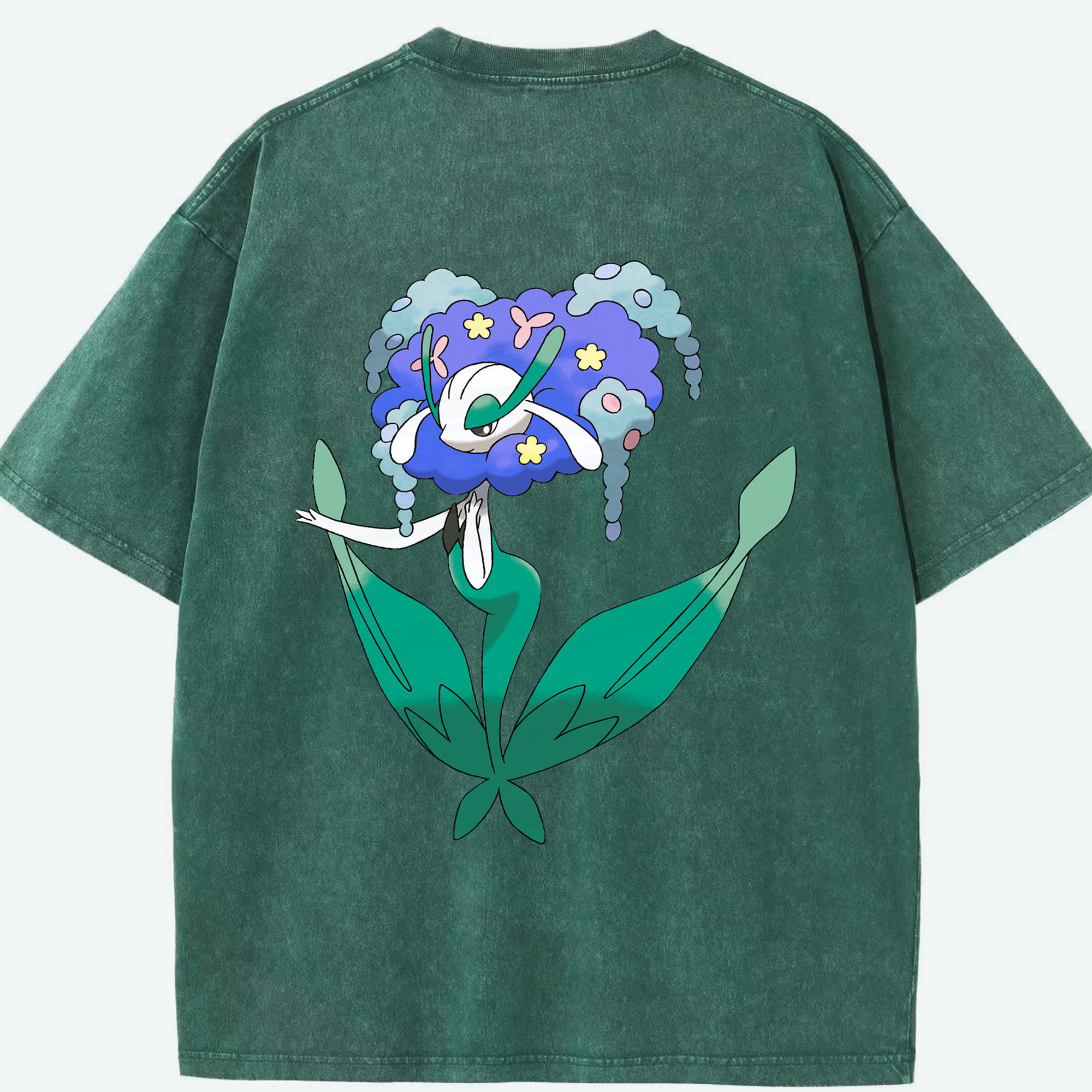 （画像用） ポケットモンスター Pokémon 綿100% ヴィンテージ風 半袖Tシャツ（背面プリント）